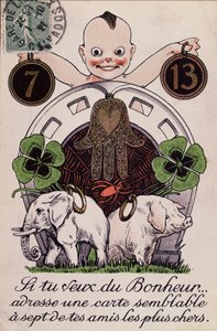 Carte de bonne chance, c.1920
