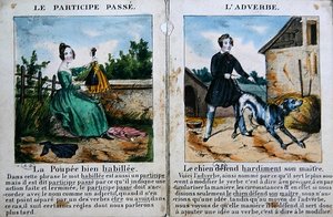 Livre de grammaire pour enfants, vers 1850 - French School