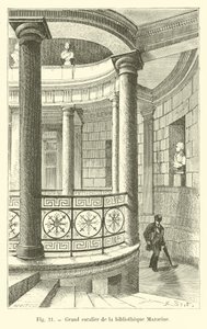 Grand escalier de la bibliothèque Mazarine - French School
