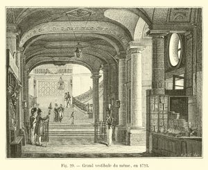 Grand vestibule du même, en 1723 - French School