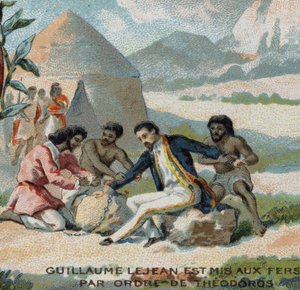 Guillaume Lejean, explorateur français, mis aux fers par ordre de l