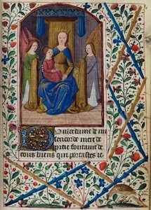 Vierge et Enfant, du Livre d