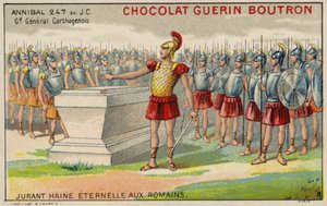 Hannibal jurant une haine éternelle aux Romains