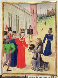 Froissart présente son livre à Richard II, de la Chronique de Froissart, Vol IV