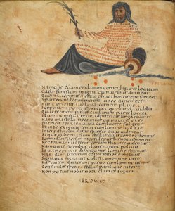 Illustration de la constellation Eridanus et texte, c.820-40 - French School