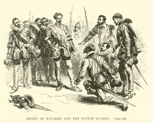 Henri de Navarre et les Gardes Écossais - French School