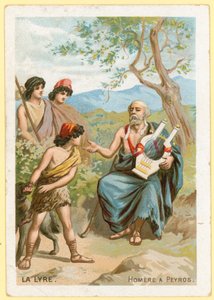 Homère jouant de la lyre