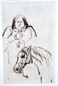 Honoré de Balzac (1799-1850) et son cheval