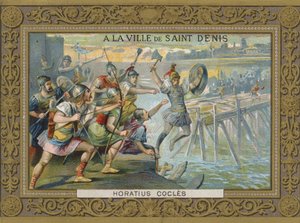 Horatius Coclès se jetant dans le Tibre, 6e siècle av. J.-C.