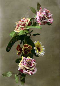 Fer à cheval et fleurs c.1898 - French School