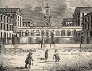 Hospice de la reconnaissance à Garches - Hauts-de-Seine - gravure dans "PATRIE - DESCRIPTION PICTURESQUE DE LA FRANCE EN 6 VOLUMES" par Lucien Huard - fin du XIXe siècle - French School
