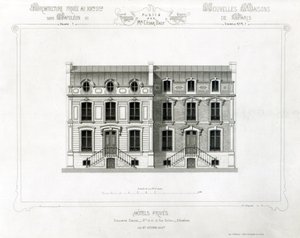 Hôtels privés, 10 & 12 Rue Balzac, Paris, de Architecture Privée au XIXe siècle - French School