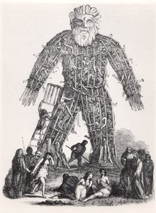 Sacrifice humain par les druides gaulois dans un Homme d