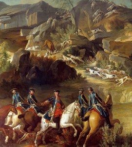 Scène de chasse (détail) - French School