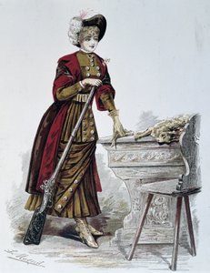 Chasse, femme - dans «La Nouvelle Mode», septembre 1898