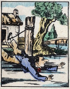 Illustration du conte « Histoire véridique de Jeannot Serinet » Gravure sur bois de l