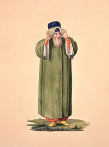 Imam appelant à la prière, probablement par Cousinery, période ottomane, troisième quart du 18ème siècle - French School