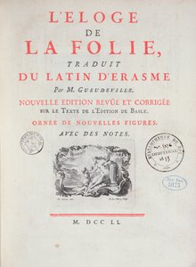 Éloge de la folie, 1751