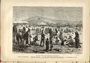 Dans le camp des pèlerins à Nazareth., Anonyme, Le Pèlerin - French School
