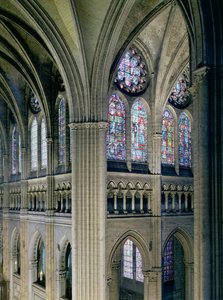 Intérieur de la croisée du transept, consacré en 1216