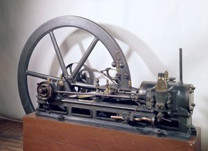 Moteur à combustion interne conçu par Étienne Lenoir (1822-1900) 1860