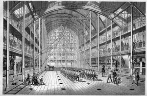 Vue intérieure du gymnase Triat à Paris. - French School