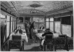 Vue intérieure de la salle à manger de l
