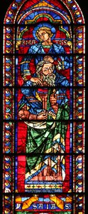 Isaïe avec Saint Matthieu sur ses épaules - French School