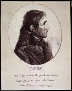 Jean Baptiste Carrier (1756-1794), dessiné par Gouneville lors de l