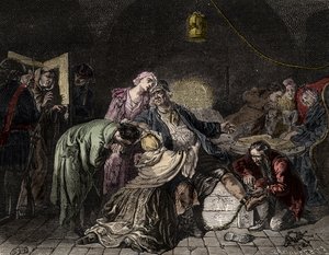 Jean Calas, marchand calviniste accusé de meurtre - French School