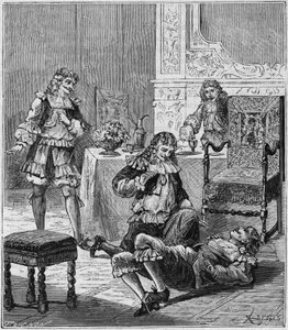 Jean de Santeul (1630-1697) empoisonné avec un verre de vin dans lequel du tabac d