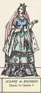 Jeanne de Bourbon, Femme de Charles V