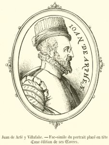Juan de Arfe y Villafañe, Fac-similé du portrait placé en tête d