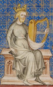 Le roi David de la Bible Historiale, c.1360-70