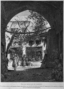 École coranique dans le bazar des cordonniers, de La Terre Sainte de Victor Guerin, 1884 - French School