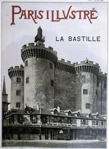 La Bastille. Couverture du journal « Paris illustré » du 13 juillet 1889. - French School