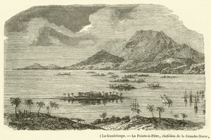 La Guadeloupe, La Pointe-à-Pitre, chef-lieu de la Grande-Terre, en partie détruite par le tremblement de terre du 8 février 1843