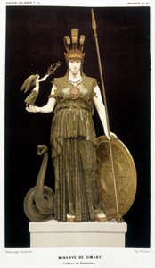 La Minerve de Simart - dans "Histoire des Grecs" Victor Duruy 1887 - French School