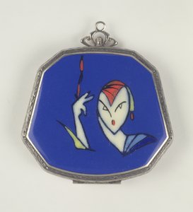 Poudrier La Mode Femme Fatale, français, 1920-30