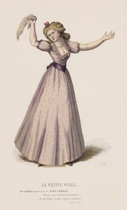 La Petite Ville, Acte II, Scène XVII (gravure en couleur) - French School
