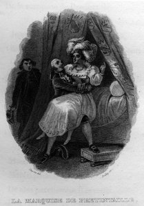 La marquise de Prétintaille Chanson de Béranger dans « Oeuvres complètes » (1834) par Pierre Jean de Béranger (1780-1857), poète et chansonnier français.