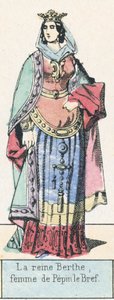 La reine Berthe, femme de Pépin le Bref - French School