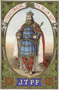 Étiquette pour fil de Charlemagne - French School