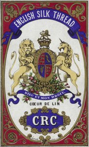 Étiquette pour fil de soie anglais - French School