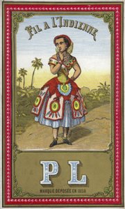 Étiquette pour fil indien - French School