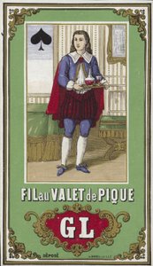Étiquette pour fil de valet de pique - French School