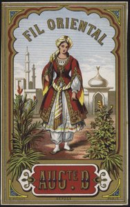 Étiquette pour fil oriental - French School