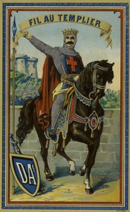 Étiquette pour fil des Templiers - French School