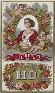 Étiquette pour fil de lin - French School