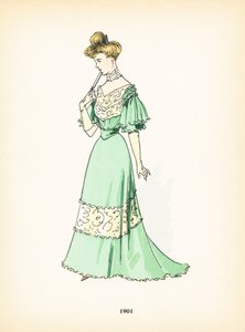 Mode féminine, 1901 - French School